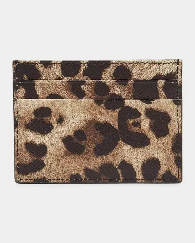 Dolce & Gabbana Logo Leopard-Print Leather Card Case | Thumbnail 2 Dolce & Gabbana Logo Leopard-Print Leather Card Case | Thumbnail 2