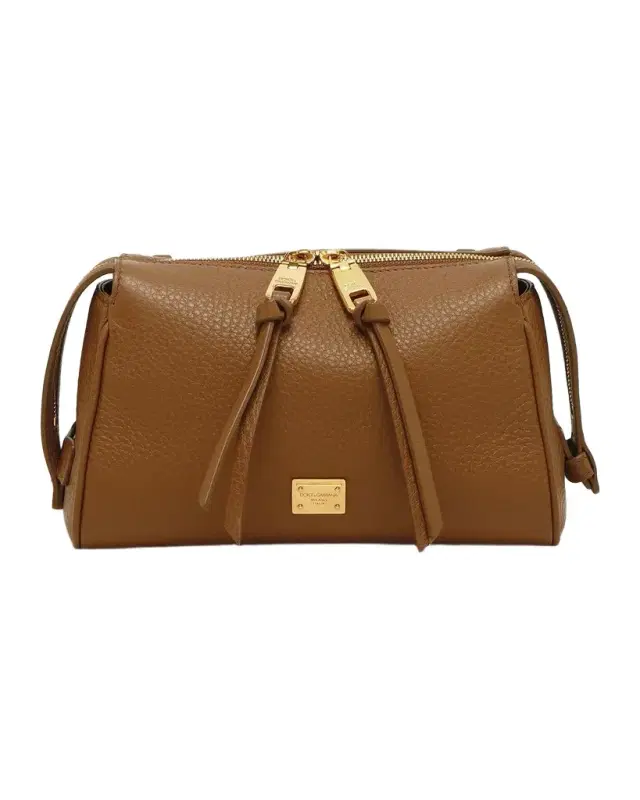 Dolce & Gabbana Vittoria Leather Top Handle Bag
