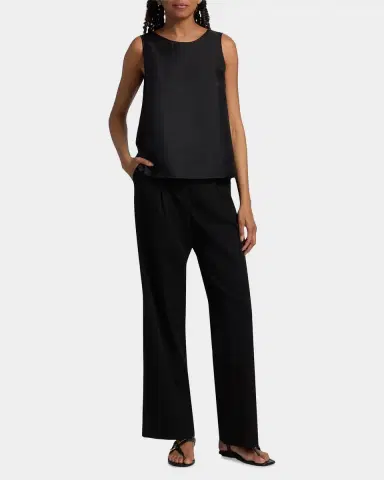 Loulou De Saison Gema Draped Silk Open-Back Top | Thumbnail 2