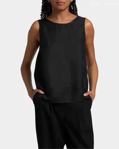Loulou De Saison Gema Draped Silk Open-Back Top | Thumbnail 4