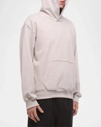 Helmut Lang Men's Stamp Cotton Hoodie | Thumbnail 4