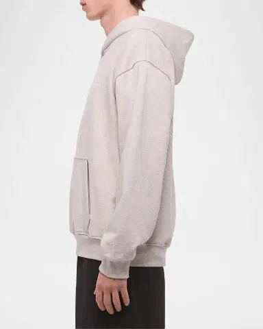 Helmut Lang Men's Stamp Cotton Hoodie | Thumbnail 6