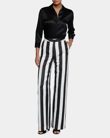 L'AGENCE Livvy Striped Straight-Leg Trousers | Thumbnail 2 L'AGENCE Livvy Striped Straight-Leg Trousers | Thumbnail 2