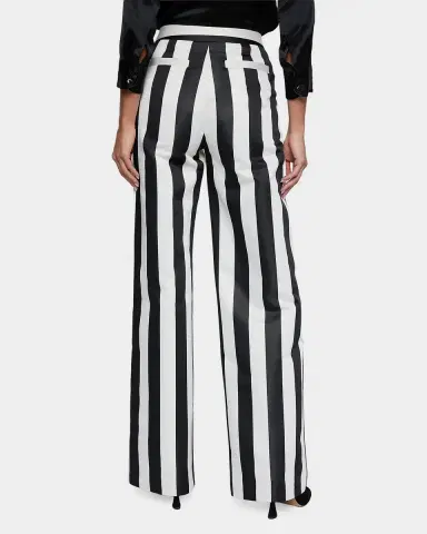 L'AGENCE Livvy Striped Straight-Leg Trousers | Thumbnail 3 L'AGENCE Livvy Striped Straight-Leg Trousers | Thumbnail 3