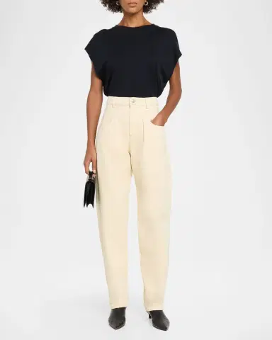 Isabel Marant Lisha Straight Mid-Rise Jeans | Thumbnail 2 Isabel Marant Lisha Straight Mid-Rise Jeans | Thumbnail 2