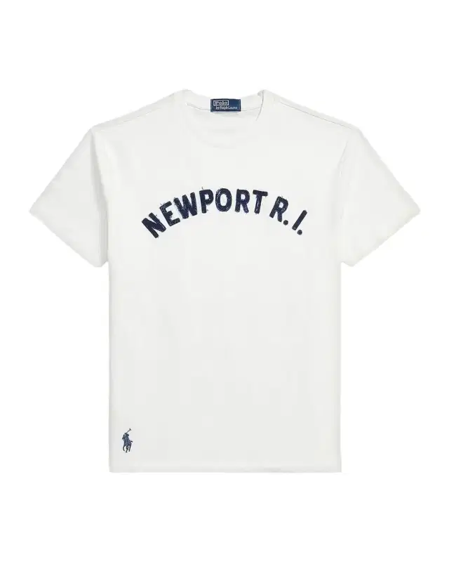 Polo Ralph Lauren Men 's Classic-Fit Distressed Appliqué Crewneck T-Shirt