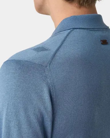 Eton Men 's Knitted Cotton-Silk Polo Sweater | Thumbnail 6 Eton Men 's Knitted Cotton-Silk Polo Sweater | Thumbnail 6