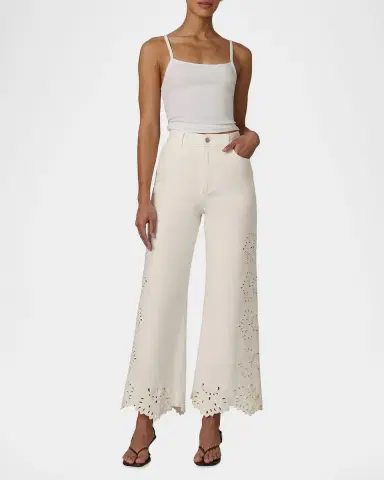 Joe's Jeans Mia Stretch-Cotton Wide-leg Ankle Jeans | Thumbnail 2