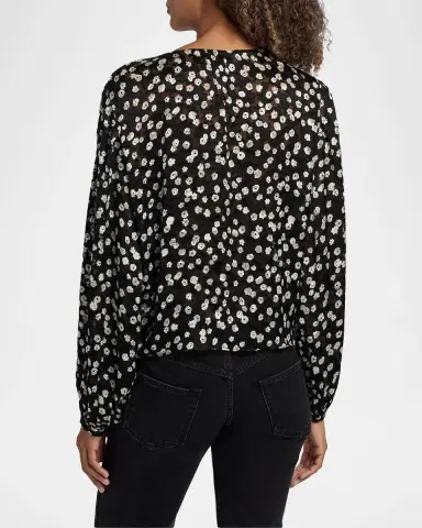 Isabel Marant Firma Floral Silk-Blend Blouse | Thumbnail 3