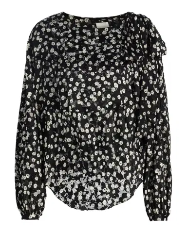 Isabel Marant Firma Floral Silk-Blend Blouse | Thumbnail 1
