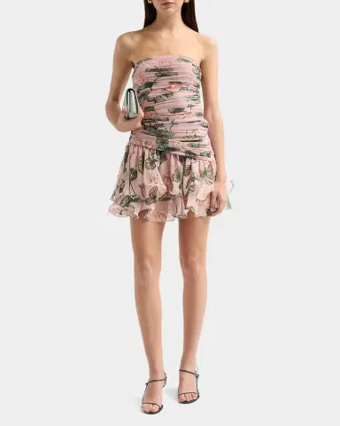 PatBo Lotus Ruched Mini Dress | Thumbnail 2
