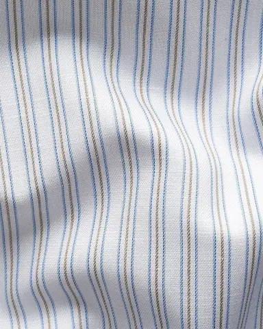 Eton Men 's Contemporary-Fit Stripe Cotton-Linen Shirt | Thumbnail 8 Eton Men 's Contemporary-Fit Stripe Cotton-Linen Shirt | Thumbnail 8