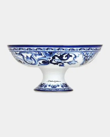 Dolce & Gabbana Blu Mediterraneo Footed Fruit Bowl | Thumbnail 2