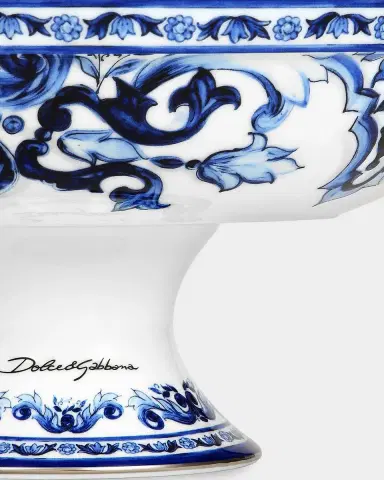 Dolce & Gabbana Blu Mediterraneo Footed Fruit Bowl | Thumbnail 3