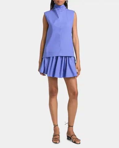 Brandon Maxwell The Hadley Shirred Mini Skirt | Thumbnail 2