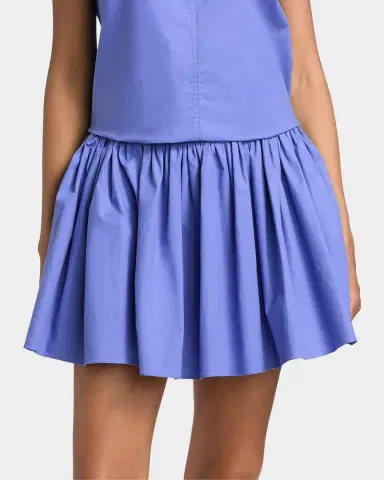 Brandon Maxwell The Hadley Shirred Mini Skirt | Thumbnail 4