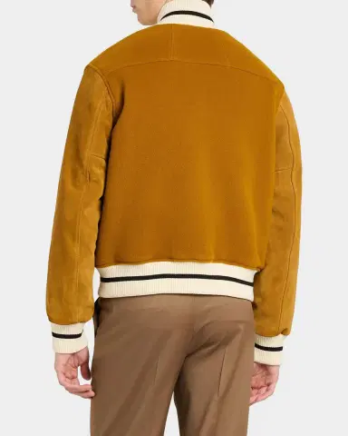 Rhude Men's Ribbed-Trim Varsity Jacket | Thumbnail 3