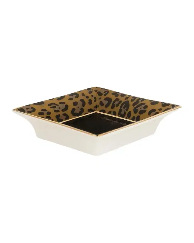 Dolce & Gabbana Printed Square Porcelain Trinket Tray