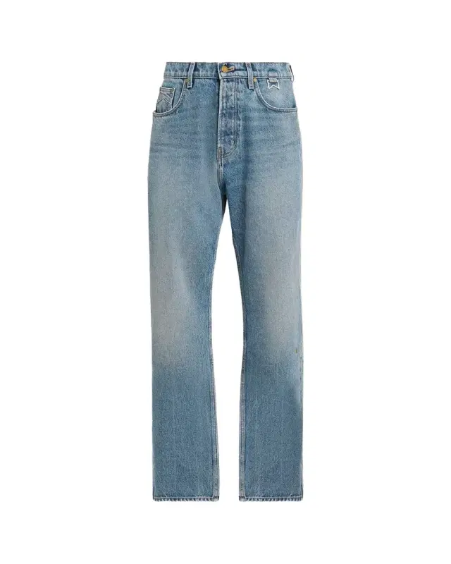 Rhude Men 's Pintuck 90s Traxedo Baggy Jeans