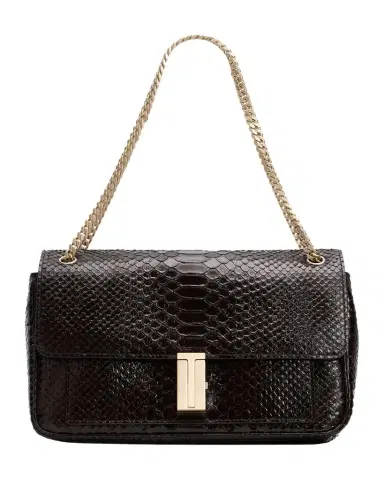 TOM FORD Mia Python-Printed Leather Chain Shoulder Bag | Thumbnail 1 TOM FORD Mia Python-Printed Leather Chain Shoulder Bag | Thumbnail 1