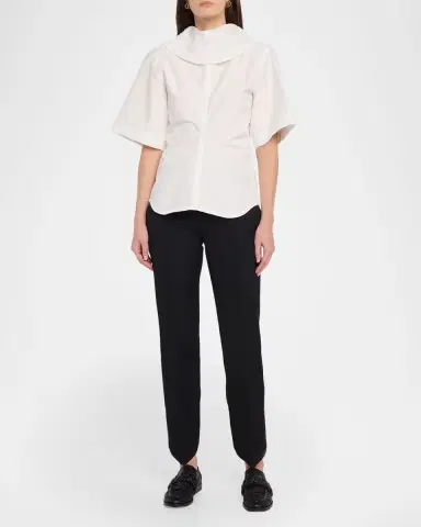 Bottega Veneta Compact Cotton Toile Shirt | Thumbnail 2