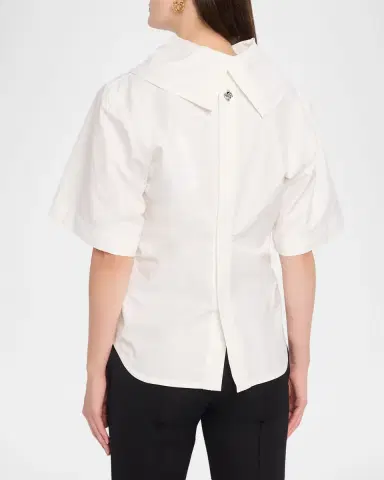 Bottega Veneta Compact Cotton Toile Shirt | Thumbnail 3