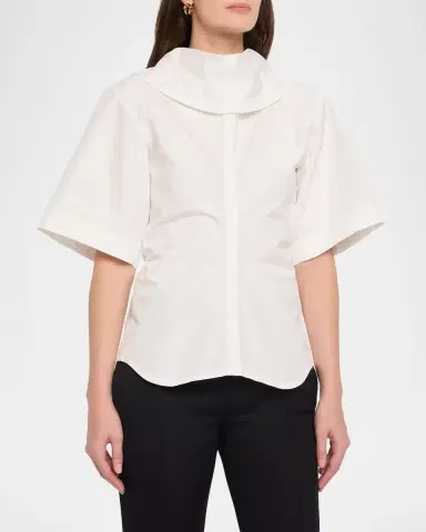 Bottega Veneta Compact Cotton Toile Shirt | Thumbnail 4