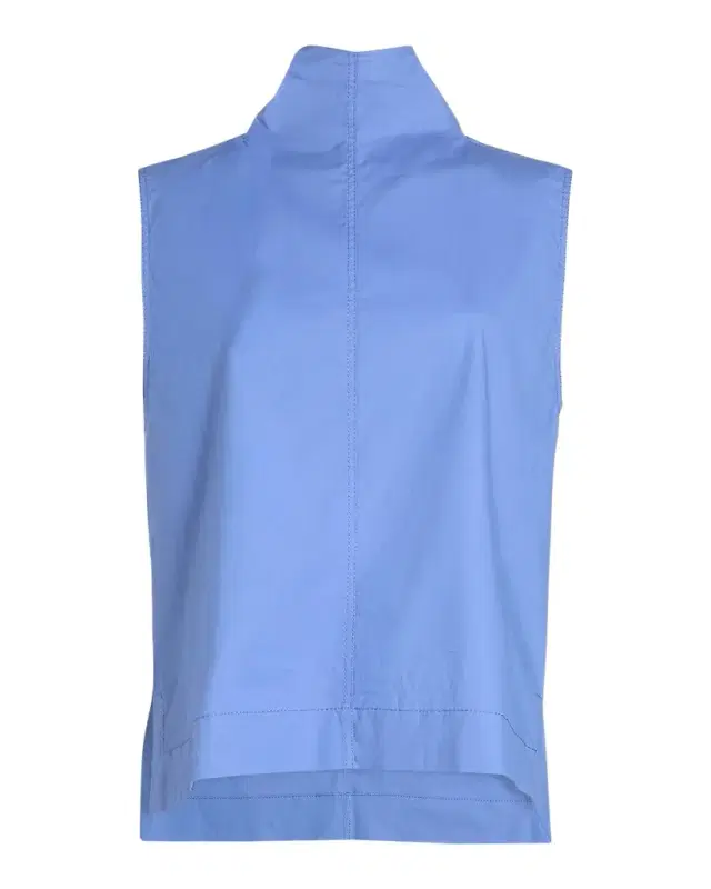 Brandon Maxwell The Finn Cotton Sleeveless Top