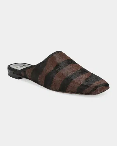 Vince Dakota Zebra Calf Hair Mules | Thumbnail 2