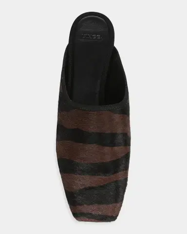 Vince Dakota Zebra Calf Hair Mules | Thumbnail 4