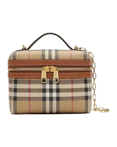 Burberry Mini Check Vanity Bag | Thumbnail 1 Burberry Mini Check Vanity Bag | Thumbnail 1