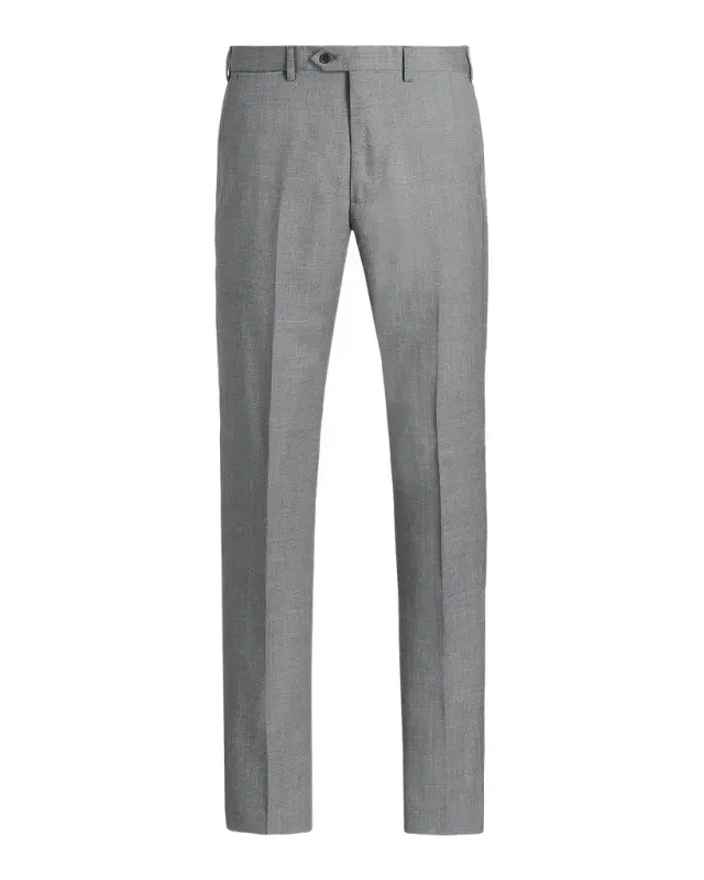 Men's Textured Virgin Wool Trousers Men's Textured Virgin Wool Trousers