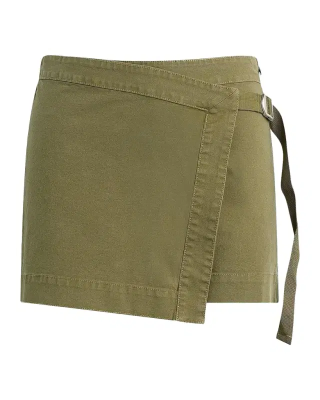 Hudson Sporty D-Ring Belt Stretch Cotton Skort