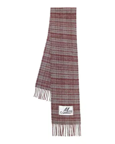 Marni Fringed Wool-Blend Scarf | Thumbnail 1 Marni Fringed Wool-Blend Scarf | Thumbnail 1