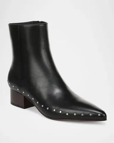 Vince August Studded Leather Ankle Boots | Thumbnail 2