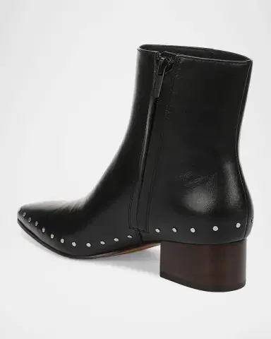 Vince August Studded Leather Ankle Boots | Thumbnail 3