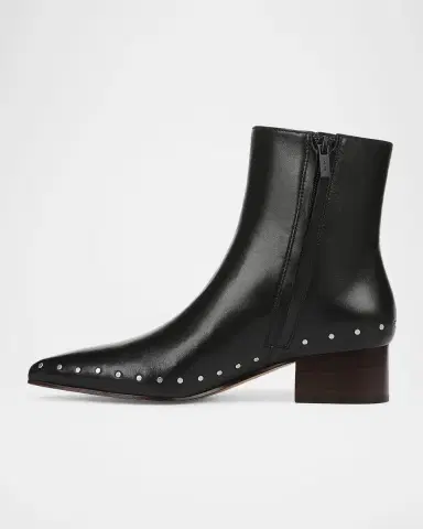 Vince August Studded Leather Ankle Boots | Thumbnail 4