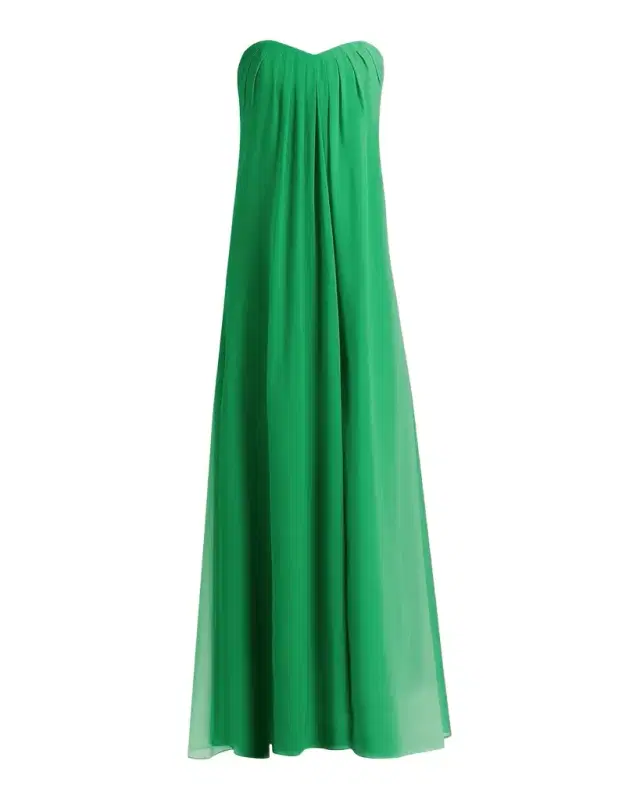 Milly Sunset Stripe Strapless Maxi Dress