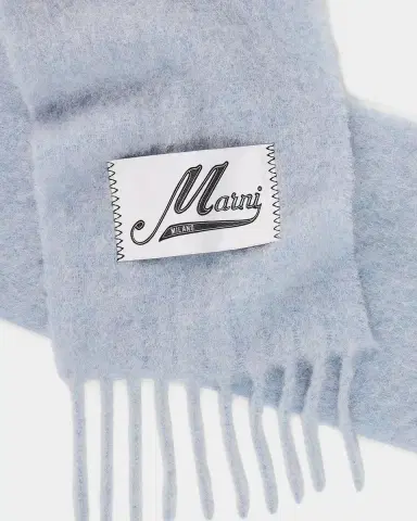 Marni Men's Alpaca Fringe-Trimmed Scarf | Thumbnail 4 Marni Men's Alpaca Fringe-Trimmed Scarf | Thumbnail 4