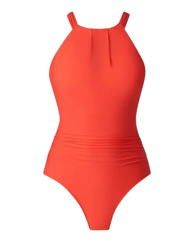 Magicsuit Solids Amelia Halterneck One-Piece Swimsuit