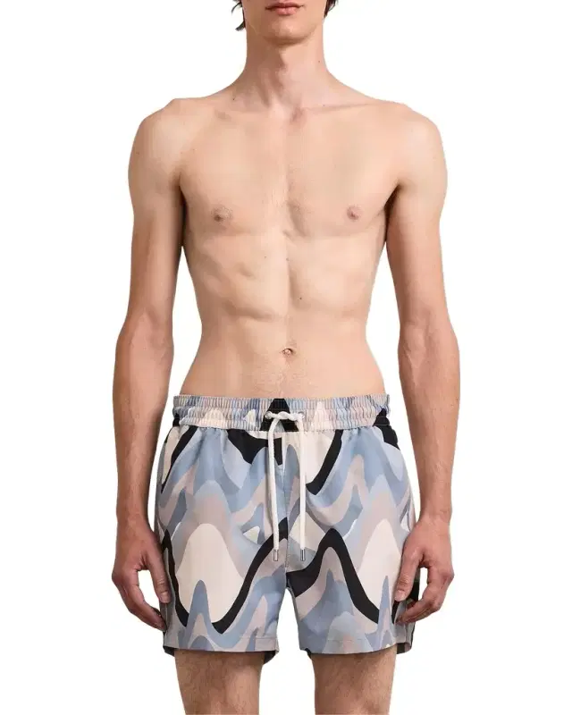 Frescobol Carioca Men 's Rio Printed Swim Shorts