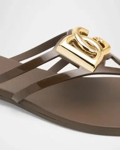 Dolce & Gabbana DG Jelly Flat Thong Sandals | Thumbnail 6 Dolce & Gabbana DG Jelly Flat Thong Sandals | Thumbnail 6