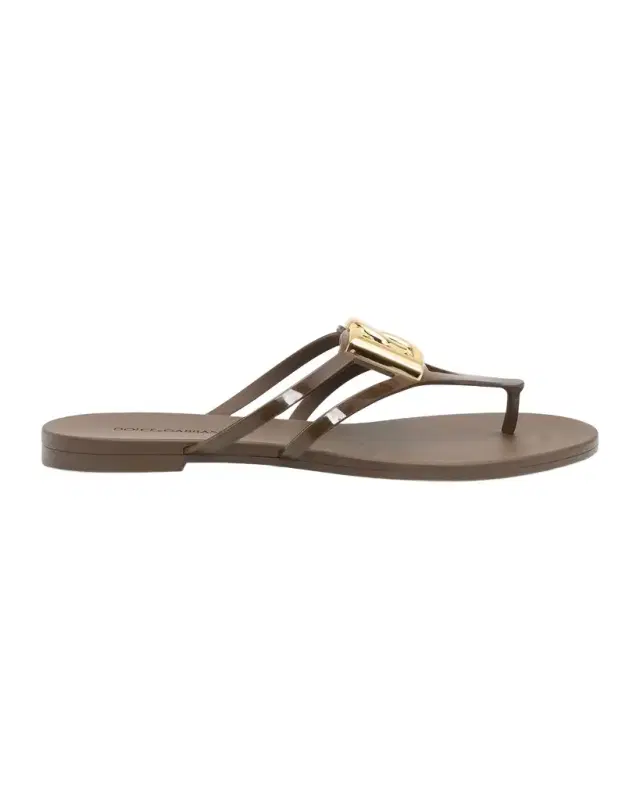 Dolce & Gabbana DG Jelly Flat Thong Sandals