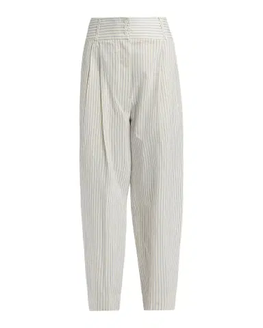 TOTEME Striped Cotton-Silk Balloon Trousers | Thumbnail 1