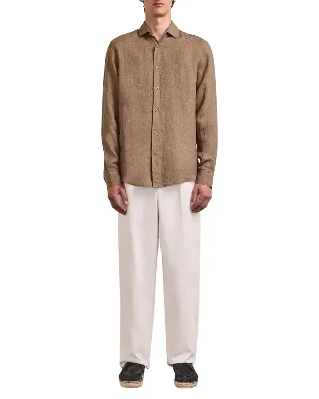 Frescobol Carioca Men 's Antonio Linen Button-Front Shirt