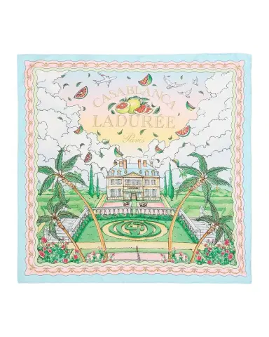 Casablanca Men's Medium Silk Scarf | Thumbnail 1 Casablanca Men's Medium Silk Scarf | Thumbnail 1