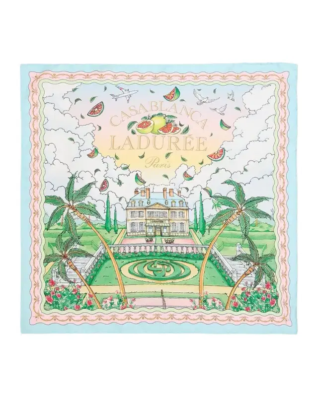 Casablanca Men 's Medium Silk Scarf