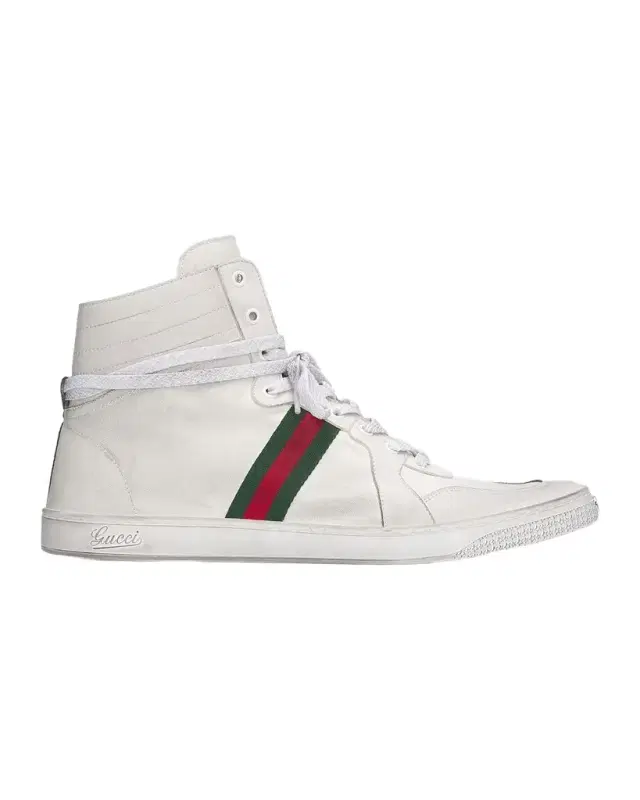 Gucci Men 's Leather High-Top Sneakers