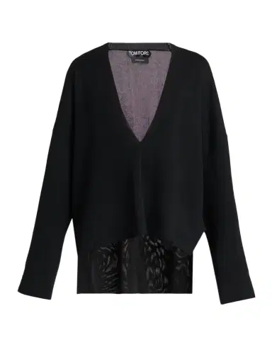 Tom Ford Fine Merino and Viscose V-Neck Sweater | Thumbnail 1 Tom Ford Fine Merino and Viscose V-Neck Sweater | Thumbnail 1