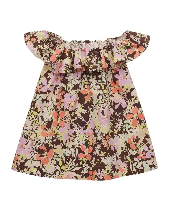 Zimmermann Girl 's Solstice Frill Cotton Dress, Size 1-